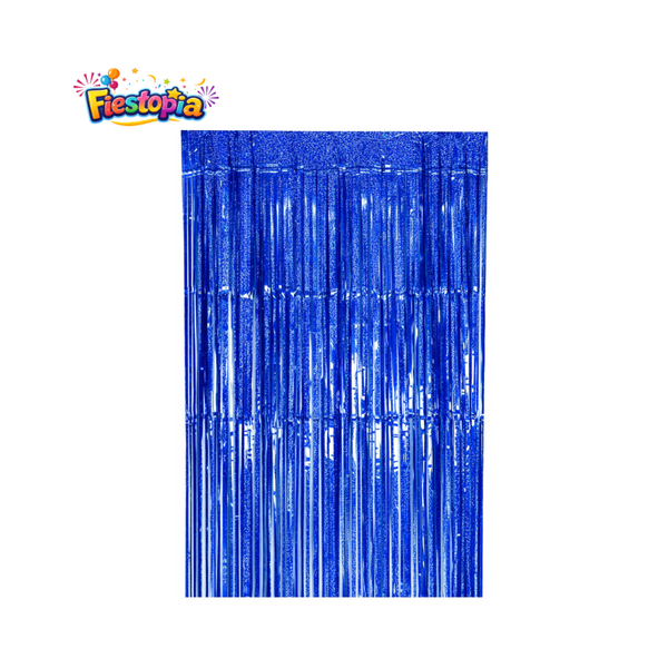 Pack de 12 Cortinas Metálicas de Tira Azul Rey