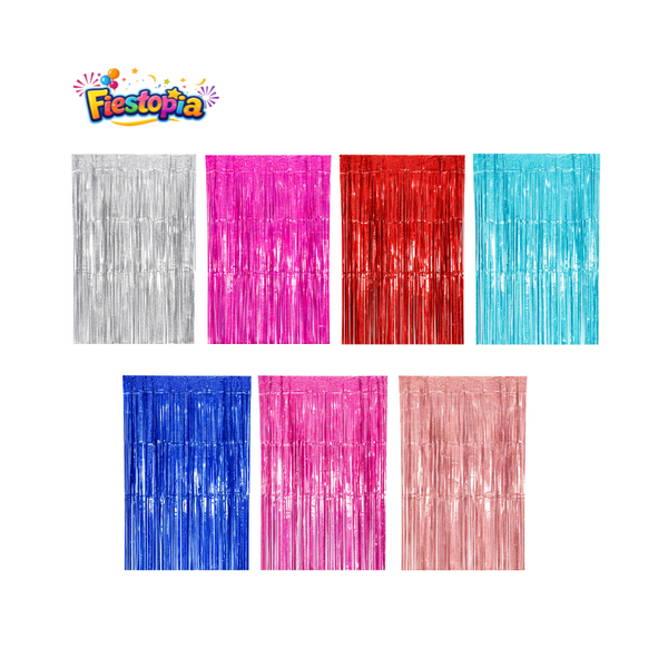 Pack de 12 Cortinas Metálicas de Tira Color Surtido