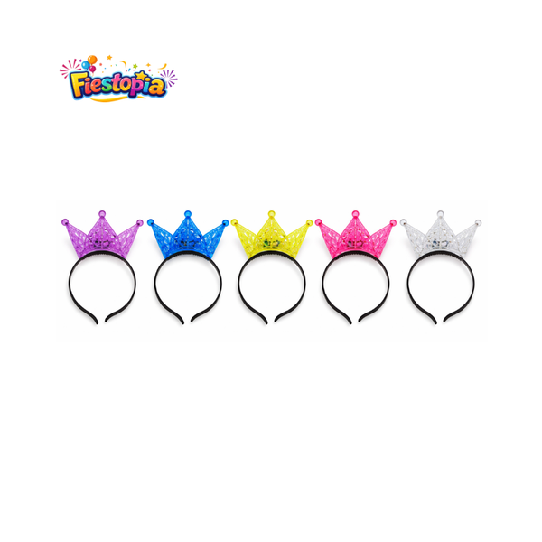 Pack de 12 Coronas con Luz LED para Fiesta