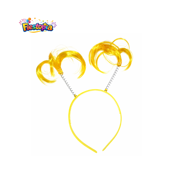 Pack de 12 Diademas de Perrito Color Amarillo para Fiesta