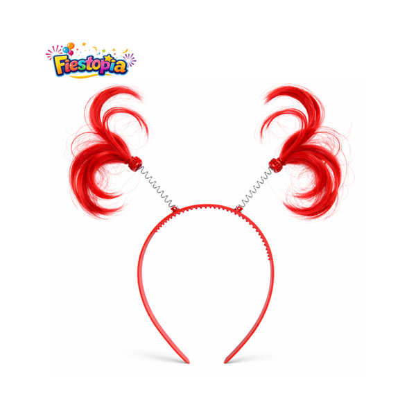 Pack de 12 Diademas de Perrito Color Rojo para Fiesta
