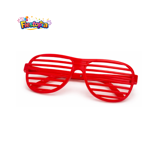 Pack de 12 Lentes para Fiesta Color Rojo