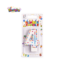 Velas de Número 0 al 9 para Pastel “Feliz Cumpleaños” Multicolor