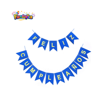 Pack de 12 Banderines “Feliz Cumpleaños” para Decoración