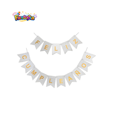 Pack de 12 Banderines “Feliz Cumpleaños” para Decoración